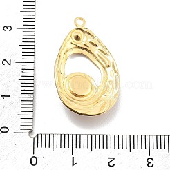 Подвески из нержавеющей стали 304 с эмалированными стразами&nbsp;RESI-R155-020G-04