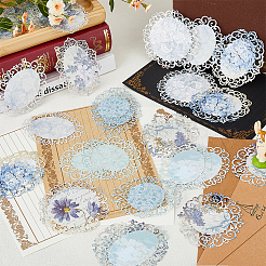 Кружевные овальные блокноты для скрап-альбома&nbsp;DIY-WH0028-84B