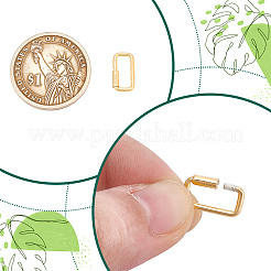 2 шт. 2 цвета 925 подвески-карабин с винтовым замком из стерлингового серебра STER-NB0001-21