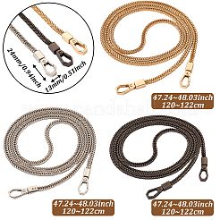 Cinghie per borsa a catena a serpente piatto in ferro da 3 pz 3 colori&nbsp;FIND-BT0001-27