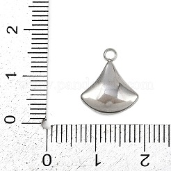 Подвески-веера из синтетической ракушки из нержавеющей стали 304&nbsp;LS-STAS-P402-03A-P