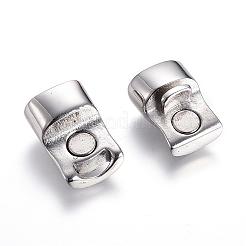 Fermoirs magnétiques en acier inoxydable 304 résistant au ternissement avec emembouts collées&nbsp;STAS-D159-16