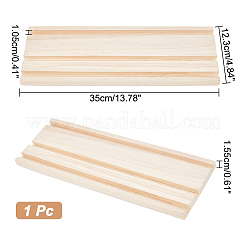Лоток для карточек с деревянными серьгами на 3 слот EDIS-WH0021-42