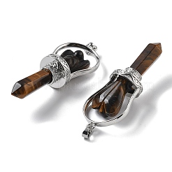 Естественно тигровый глаз отметил большие кулоны&nbsp;KK-H491-01P-02