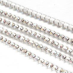 Chaînes en laiton avec strass&nbsp;CHC-T001-SS12-02S