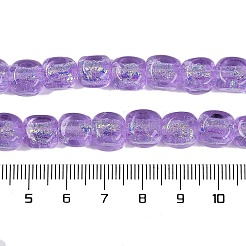 Нити из фольгированных бусин лэмпворк ручной работы&nbsp;FOIL-K003-05A