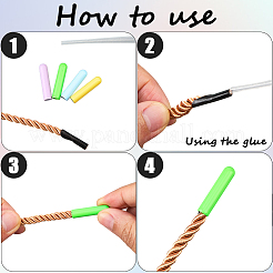 40 шт. двухцветный литой наконечник шнура&nbsp;FIND-GF0008-47A