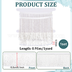1 Yard Glasperlen-Quastenband&nbsp;DIY-FG0010-38C