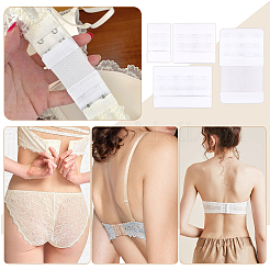 Nylon Damen 3 Reihen x 2/3/4 Haken Unterwäsche BH Extender&nbsp;FIND-BC0004-28