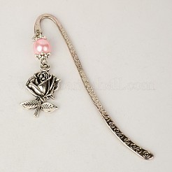 Закладки / заколки в тибетском стиле на день святого валентина AJEW-JK00040