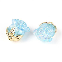 Непрозрачные акриловые бусины с УФ-покрытием&nbsp;MACR-C029-06A-03