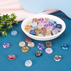 120шт 12 стильные прозрачные стеклянные бусины GLAA-TAC0020-33