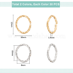 60 шт. 2-х цветные быстроразъемные соединения из нержавеющей стали 304 FIND-UN0003-83
