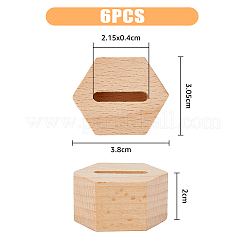 Пьедесталы с шестигранными деревянными кольцами RDIS-WH0011-22