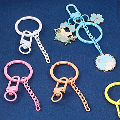 20 шт. окрашенных распылением экологически чистых застежек-карабинов из сплава&nbsp;FIND-SC0017-11