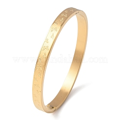 Шарнирные браслеты из нержавеющей стали 304 для женщин&nbsp;BJEW-B161-08G