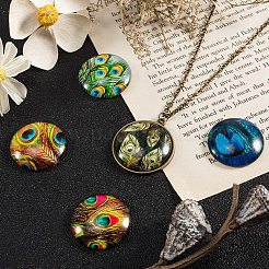 Flatback стеклянные кабошоны для поделок проектов GGLA-PH0005-09B