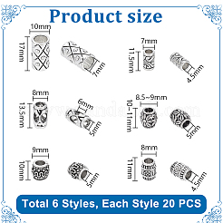 Европейские сплавочные бусины тибетского стиля  TIBE-PH0005-04