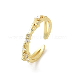 Кольца-манжеты из прозрачного кубического циркония RJEW-G337-18G