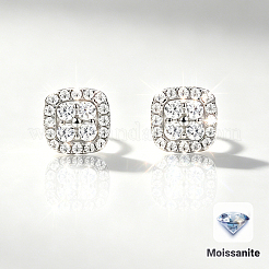 925 Ohrstecker aus Sterlingsilber mit Moissanit-Pavé für Damen&nbsp;NV5632
