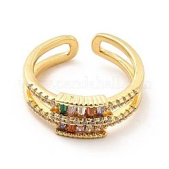 Прямоугольное открытое кольцо-манжета из кубического циркония KK-H439-29G