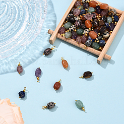 10 шт. подвески из натурального тигрового глаза&nbsp;PALLOY-YW00114-01