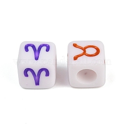 Непрозрачные акриловые бусины OACR-H052-03D