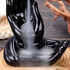 Ceramica bruciatore di incenso decorativo a riflusso porta incenso mano di buddha decorazione regalo&nbsp;JX850A