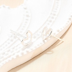 Серьги-гвоздики из стерлингового серебра s925 EJEW-P305-01C-P