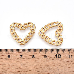 Кольца для соединения цепочек в форме сердца из нержавеющей стали 304 STAS-N109-08G