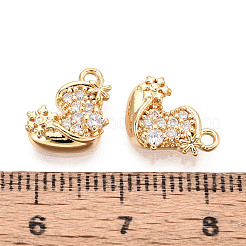 Латунные микро проложить кубического циркония подвески&nbsp;KK-N263-139A-G