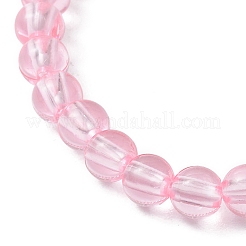 Braccialetti elastici trasparenti con perline di plastica per bambini&nbsp;BJEW-JB11507