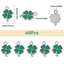 Подвески из эмали из сплава с покрытием 60 шт.&nbsp;ENAM-SC0004-68