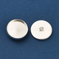 Плоские круглые сеттинги кабошон латунь подвесные KK-A276-11S