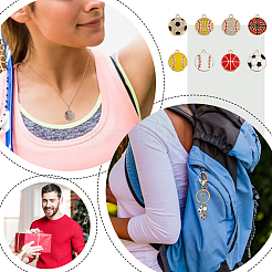 32шт 8 стиля подвески из сплава с эмалью FIND-UN0007-57