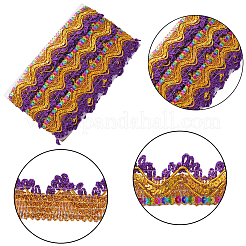 Нейлоновая блестящая волнистая лента&nbsp;OCOR-WH0068-36D