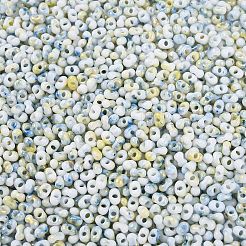 Zweifarbige Glasperlen mit Backfarbe&nbsp;SEED-C003-01N