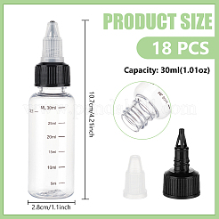 Botellas graduadas de punta fina de plástico&nbsp;MRMJ-WH0002-24D