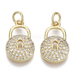 Латунные микро проложить кубического циркония подвески&nbsp;ZIRC-S067-021-NF