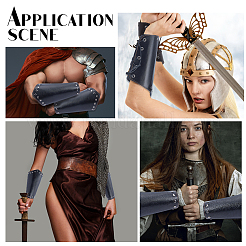 Регулируемые браслеты из кожаного шнура pu&nbsp;AJEW-WH0250-75B