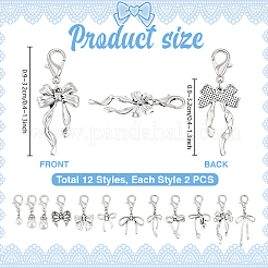 24 шт. 12 стильных пластиковых украшений для обуви из искусственного жемчуга ABS&nbsp;HJEW-PH02281