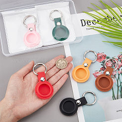 Ahademaker 6 шт. 6 цвета портативный защитный чехол из ТПУ кожи AJEW-GA0005-10