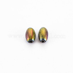 Perline in lega di colore arcobaleno con placcatura a cremagliera&nbsp;PALLOY-S180-366