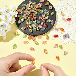 90pcs 9 Farben handgemachte Bunte Malerei-Perlen&nbsp;LAMP-CJ0002-98