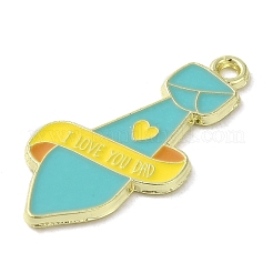 Подвески из сплава с эмалью ко Дню отца&nbsp;ENAM-U0001-01C