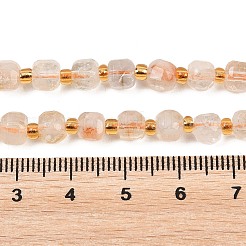 Stränge aus erhitzten natürlichen Citrinperlen&nbsp;G-Z147-A02-01