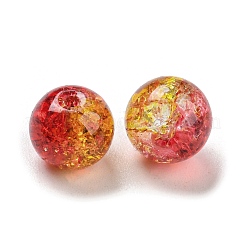 Прозрачные стеклянные бусины с кракелем&nbsp;GLAA-L046-01B-41