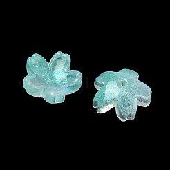 Tapas de abalorios de vidrio teñidas y calentadas&nbsp;GLAA-Z019-03M