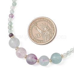 Круглые натуральные флюоритовые бусы разного размера&nbsp;NJEW-JN05952-01