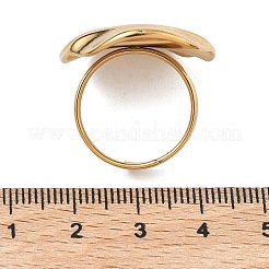 Offene Manschettenringe aus Edelstahl 304&nbsp;RJEW-F202-02F-G